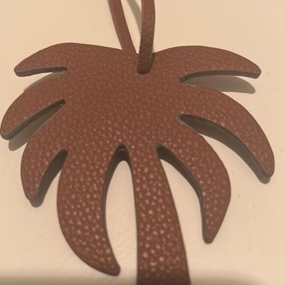 Sexy Little Vintage Handmade palm tree Leather Bag Charm Cute Nature Keychain - Picture 4 of 6